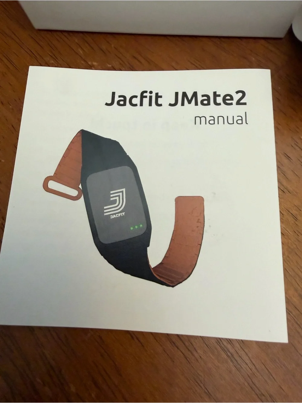 JMate2 Smart Fitness Band - Black with Orange Accents